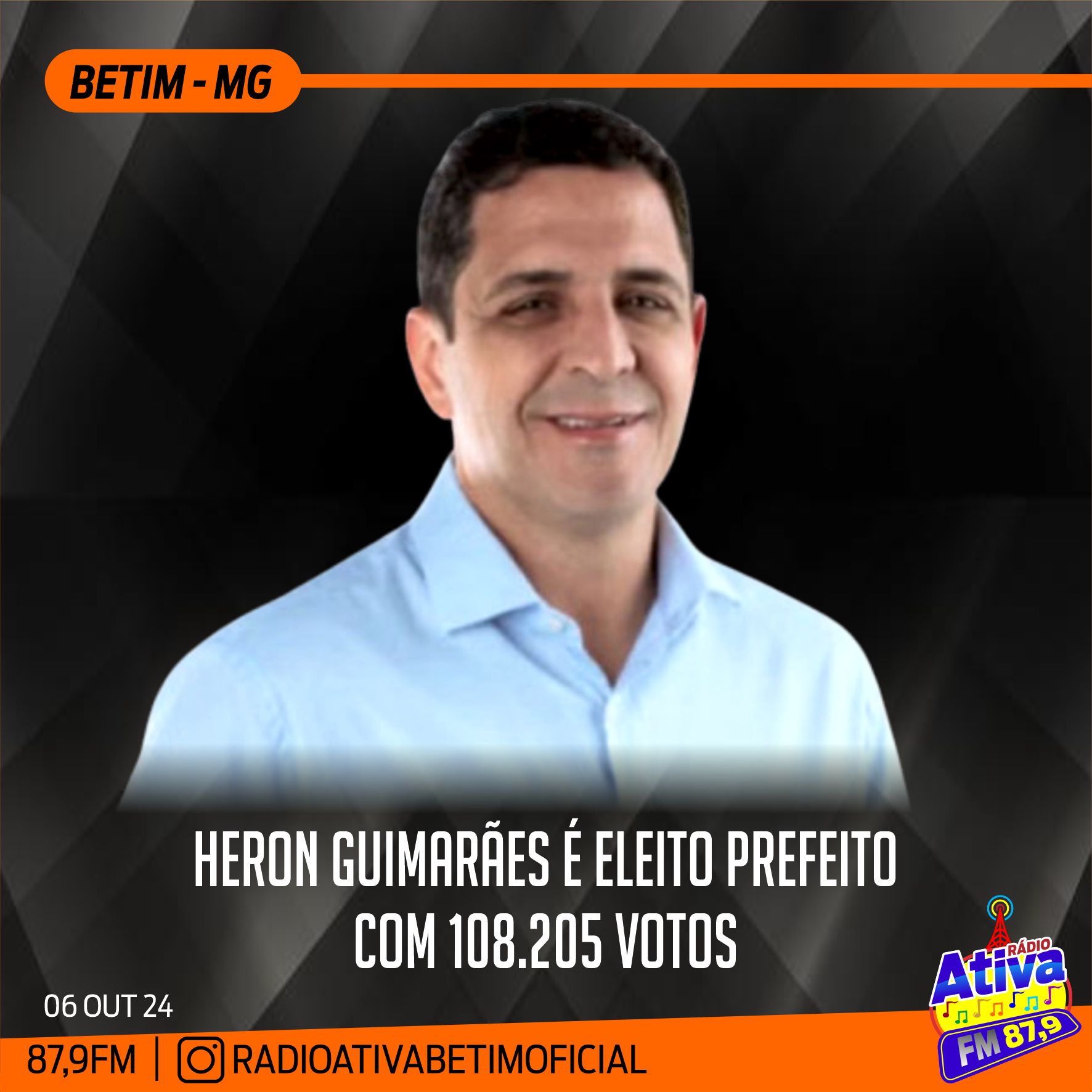 HERON GUIMARÃES É ELEITO PREFEITO DE BETIM