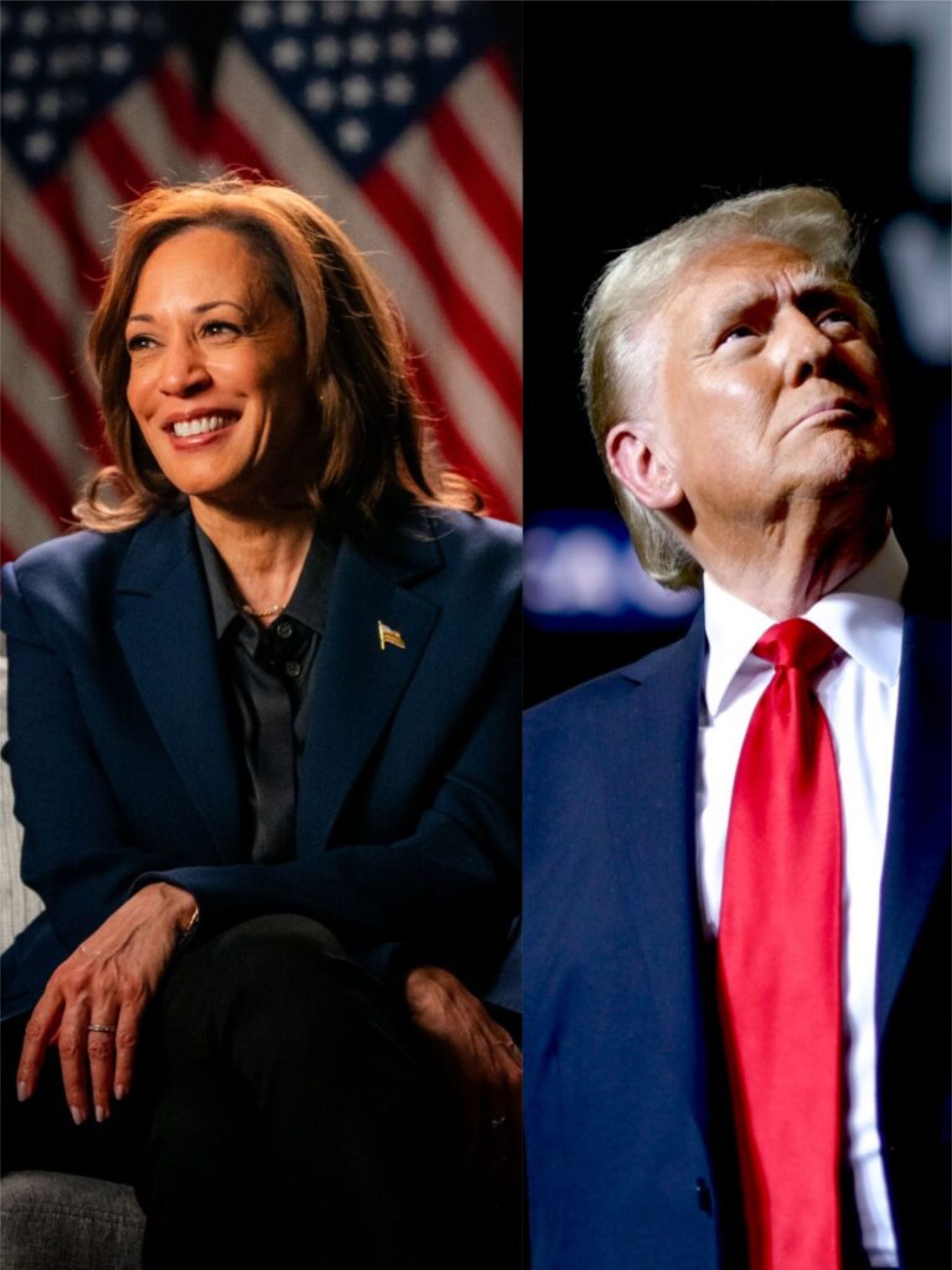 ELEIÇÕES EUA - KAMALA HARRIS, DO LADO DEMOCRATA OU  DONALD TRUMP, DO REPUBLICANO