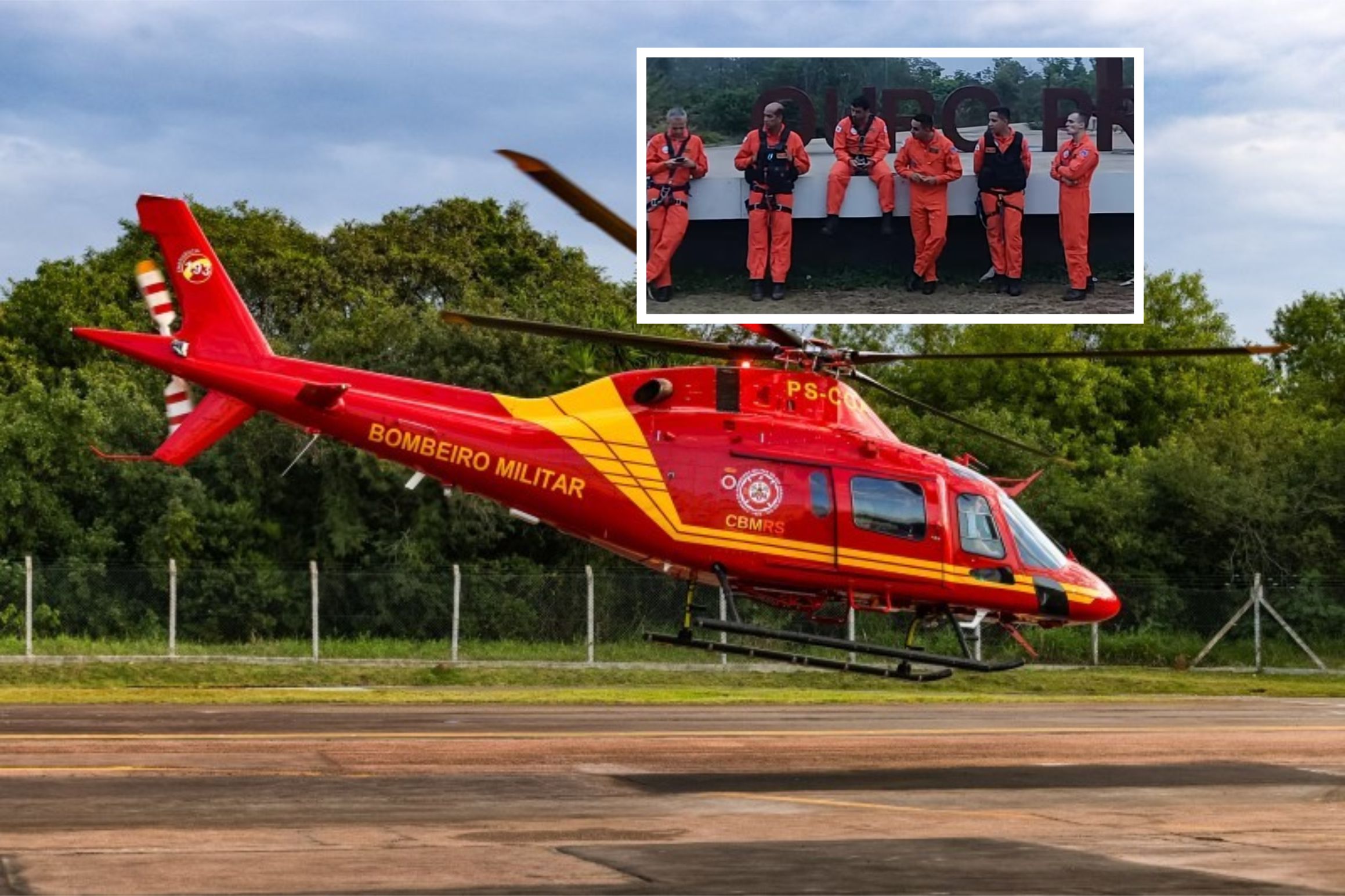 HELICÓPTERO DO CORPO DE BOMBEIROS CAI E  MATA SEIS TRIPULANTES EM MINAS GERAIS